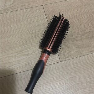 Used Rose Gold Hair Brush with Black Handle